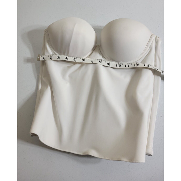 David's Bridal White Intimates Robe - Picture 4 of 8